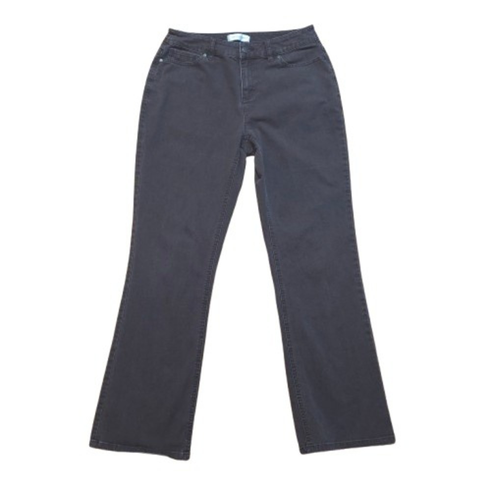 Christopher & Banks Pants Size 4 Bootcut Mid Rise Stretch Brown Cotton Blend